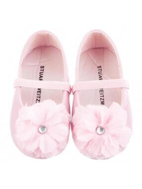 Stuart Weitzman Pink Patent Baby Shoes NWOT Size 3